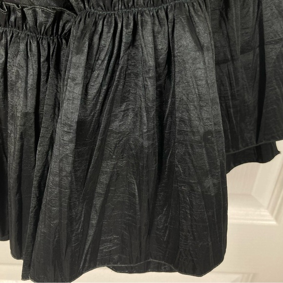 La Perla Midnight Black Ruffled Robe - Picture 8 of 12